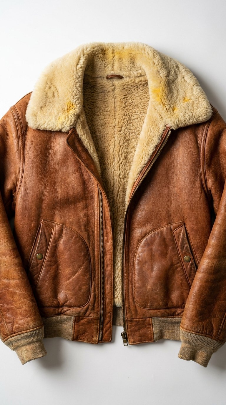 Cognac Relic Aviator Jacket - Image 2