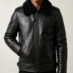 Black Fortis Aviator Jacket
