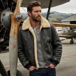 Noir Emerge Aviator Jacket