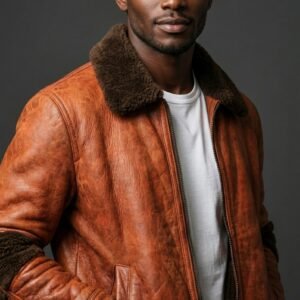 Terracotta Forge Aviator Jacket