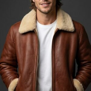 Chestnut Refold Aviator Jacket