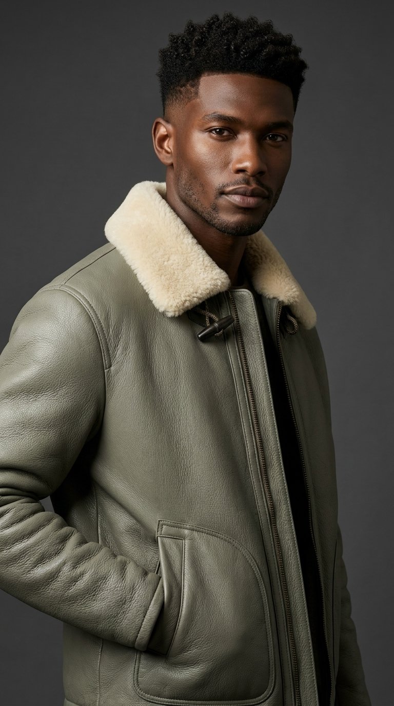 Sage Latch Aviator Jacket