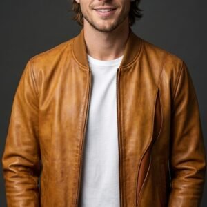 Amber Rift Bomber Jacket
