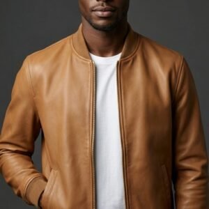 Camel Gusset Bomber Jacket