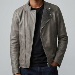 Pewter Enigma Biker Jacket